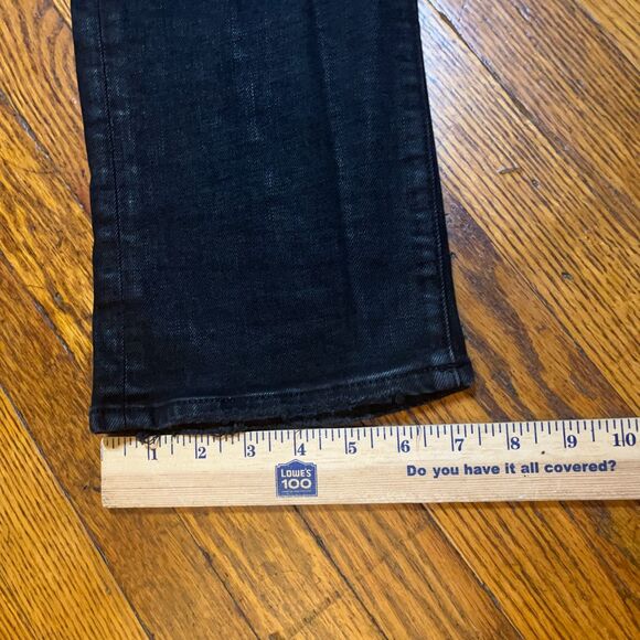 Purple Brand P001 Slim Fit Jeans Men's Size 40x34 Black Denim Frayed Hem - Picture 9 of 13